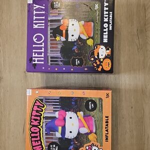 New Halloween Hello Kitty Witch Inflatable 3.5 Ft Tall 2 Colors Available